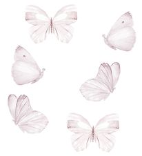 That's Mine Wallstickers - Fiðrildi - 6stk - White