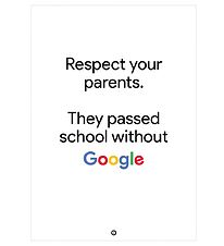 Citatplakat Veggspjald - B2 - Google