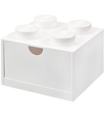 LEGO Storage Silytyslaatikko - 4 Silmukat - 15x15x9 - Valkoine