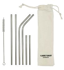 Yummii Yummii Straws - 6 pcs - Mix - Stainless Steel