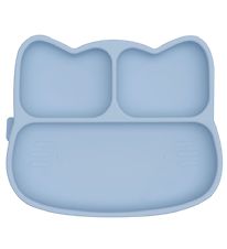 We Might Be Tiny Plate - Silicone - 3 Rooms - Cat - Powder Blu
