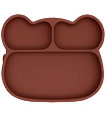 We Might Be Tiny Plate - Silicone - 3 Room - Bear - Rust