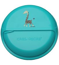 Carl Oscar Snacksbox - 15 cm - Turquoise Giraffe