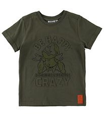 Wheat Disney Stuttermabolur - Happy - Army Leaf