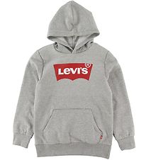 Levis Kapuzenpullover - Fledermausflgel - Grau Meliert