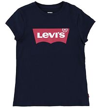 Levis T-Shirt - Fledermausflgel - Navy m. Logo