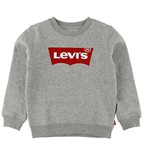 Levis Sweatshirt - Fledermaus Crew Neck - Grau Meliert