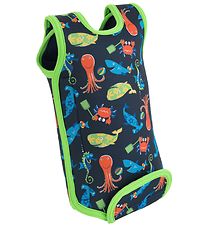 Konfidence Wet Suit - BabyWarma - Sea Friends Navy/Lime