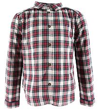 Tommy Hilfiger Skyrta - Rautt/Hvít - köflótt