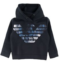 Emporio Armani Sweat  Capuche - Marine av. Logo