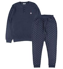 Fila Pyjama set - Navy m. Stippen