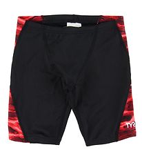 TYR Swim Shorts - Lambent Blade Jammer - Black/Red