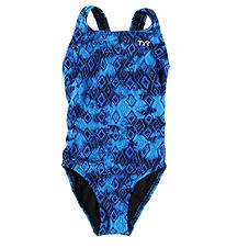TYR Swimsuit - Glacial Maxfit - Blue w. Pattern