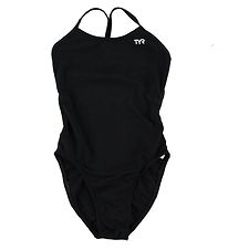 TYR Maillot de Bain - Solid Coupe Durafast - Noir