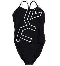 TYR Maillot de Bain - Big Logo Dcoupe - Noir