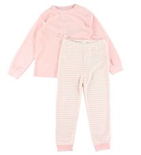 Fixoni Pyjama Set - Light Rose w. Stripes/Rabbit