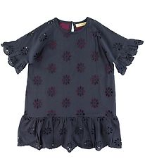 Soft Gallery Jurk - Opslaan - Anthracite m. Bloemen