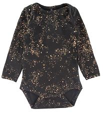 Soft Gallery Bodysuit l/s - Bob - Mini Splash - Jet Black