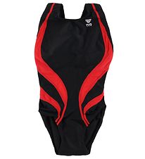 TYR Maillot de Bain - Alliance Team SPlice Maxback - Noir/Rouge