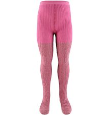 Molo Tights - Glitter Rib Tights - Wildrose