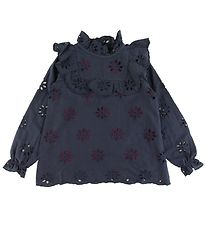 Soft Gallery Pullover - Gaxine - Anthracite m. Blumen