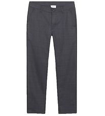 Grunt Pantalon - Dude Cheville - Gris Fonc Carreau