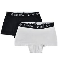 The New Hipsters-nærbuxur - 2 Pakki - Svart/Hvítur