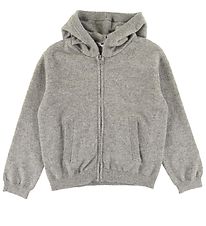 Dolce & Gabbana Zip Hoodie - Wool - Heritage - Grey Melange