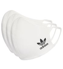 adidas Originals Face Cover - M/L - 3-pack - White w. Logo