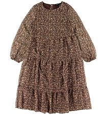 LMTD Dress - NlfJinet - Chestnut w. Flowers