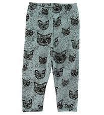 Noa Noa miniature Leggings - Wol/Katoen - Groen m. Print