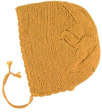 Huttelihut Bonnet de Bb - Laine d'alpaga - Mustard
