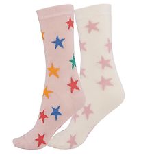 Molo Chaussettes - 2 Pack - Nesi - Rainbow toiles