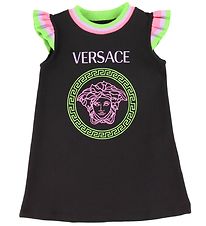 Versace Dress - Black w. Neon/Logo