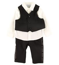 Emporio Armani Set - Overhemd/Vest/Broek - Zwart/Wit