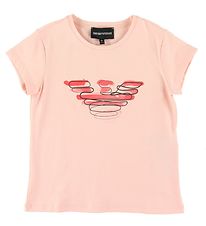 Emporio Armani T-paita - Vaaleanpunainen, Logo