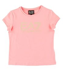 EA7 T-paita - kvartsi Vaaleanpunainen, Hopea kimalle
