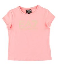EA7 T-shirt - Quartz Pink w. Silver Glitter