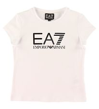 EA7 T-Shirt - Wit m. Zwart