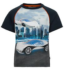 Minymo T-Shirt - Navy m. Autos