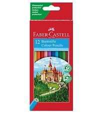 Faber-Castell Crayons de couleur - Chteau - 12 pices - Multico