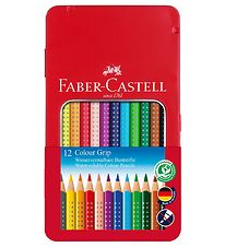 Faber-Castell Crayons de couleur - Grip - Aquarelle - 12 pices