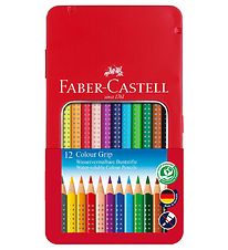 Faber-Castell Colour Pencils - Grip - Water-soluble - 12 pcs - M