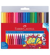 Faber-Castell Marqueurs Magiques - Grip - 20 pices - Multicolor