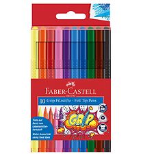 Faber-Castell Tússlitir - Grip - 10 Stk. - Marglitað