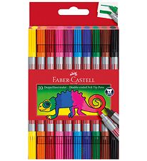 Faber-Castell Tússlitir - Tvöfalt Þykkt/þunnt - 10 Stk. - Margli