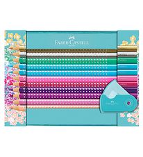 Faber-Castell Sparkle Tin Box - Farben/Tips - 20 st. - Multi