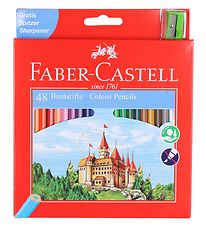 Faber-Castell Colour Pencils w. Sharpener - Castle - 48 pcs - Mu
