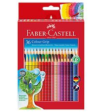 Faber-Castell Colour Pencils - Grip - Water-soluble - 36 pcs - M