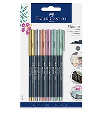 Faber-Castell Marqueurs Magiques - Mtallique Stylo - 6 pices -